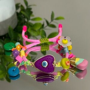 Vibrant Multicolor Charm Bracelet